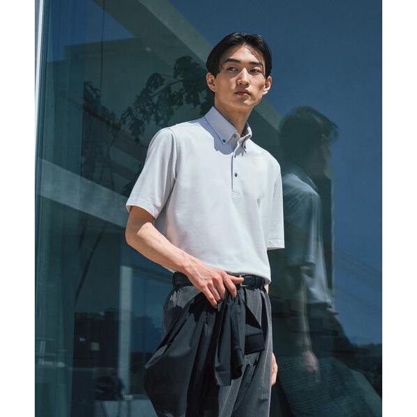 ポロシャツ DUADRY CLEAN バーズアイ ボタンダウン ポロシャツ -吸水速乾・抗菌- メンズ の商品画像