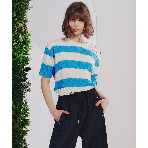 ニット セーター ボーダーサマーニット レディース の商品画像