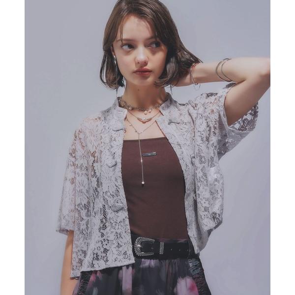 ブラウス シャツ チャイナレースシャツ(HARE) レディース の商品画像