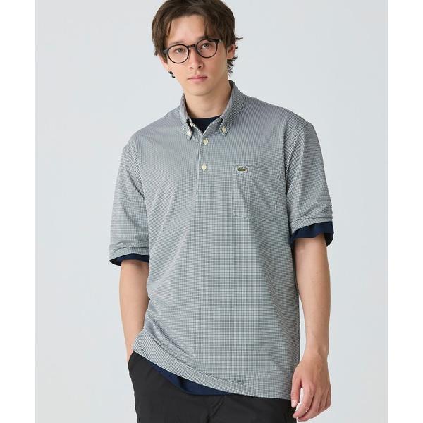 ポロシャツ 消臭・速乾・UVカット ストレッチ マイクロチェックボタンダウンポロシャツ メンズ レディース の商品画像