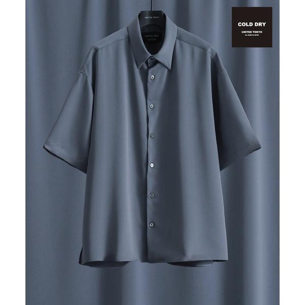 シャツ 半袖 「月間売上NO1」COLD DRY ショートスリーブシャツ　｜接触冷感/軽量/通気性/オフィスカジュアル/夏服/インナー メンズ
