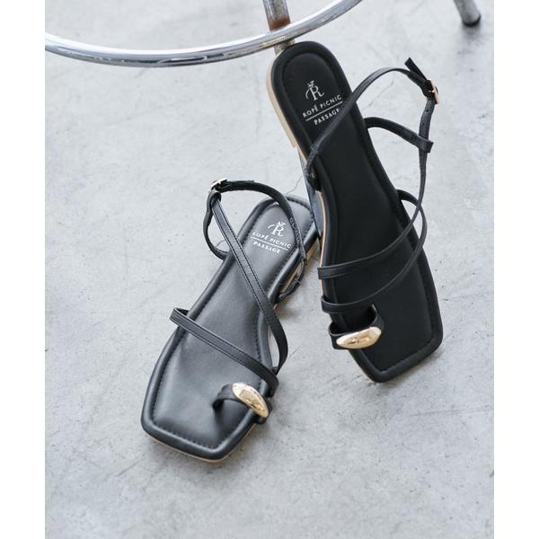 サンダル メタルサムリングサンダル レディース の商品画像