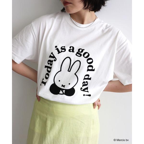 tシャツ 「miffy/ミッフィー」英字プリント半袖Tシャツ レディース