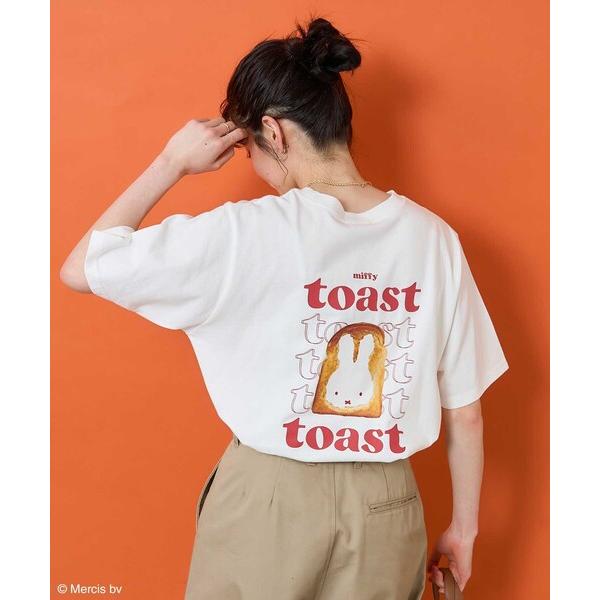 tシャツ miffy/ミッフィー miffy トースト プリントTシャツ/ミッフィー レディース