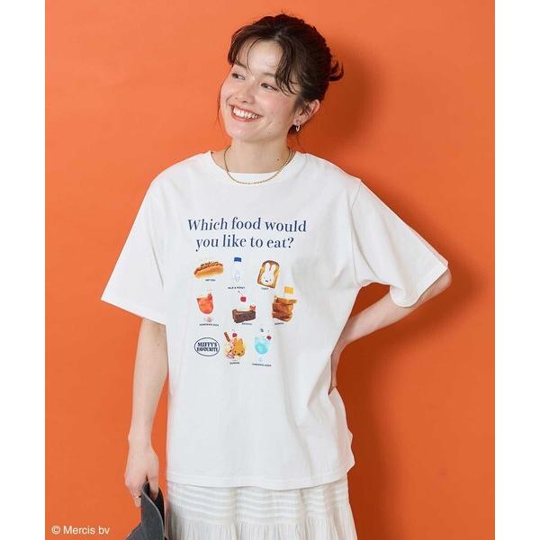 tシャツ miffy/ミッフィー miffy フードプリントTシャツ/ミッフィー レディース