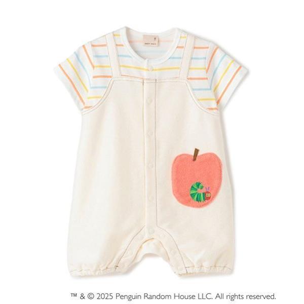 ベビー服 ロンパース 「はらぺこあおむし」サロペ風カバーオール の商品画像