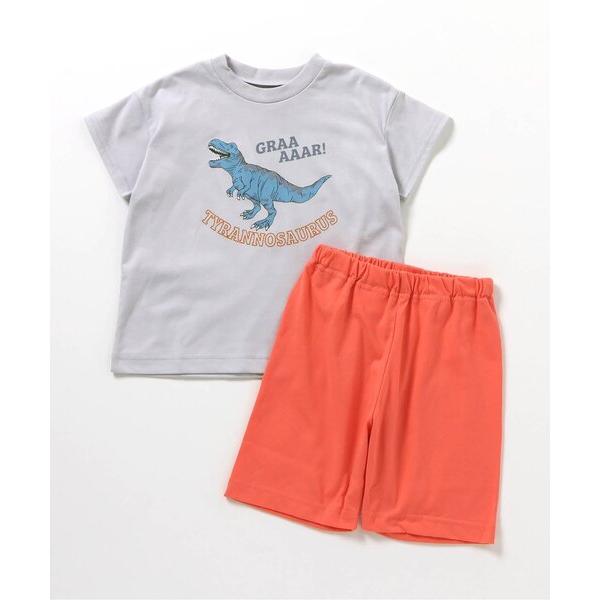 パジャマ 「速乾/接触冷感」ひんやり 恐竜・車柄・シャチ柄 半袖パジャマ キッズ 子供 男の子 の商品画像