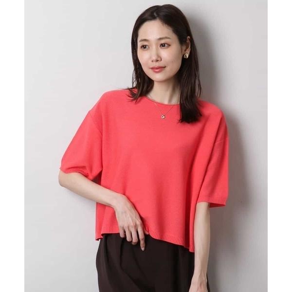 ニット セーター 五分袖サマーニット レディース の商品画像