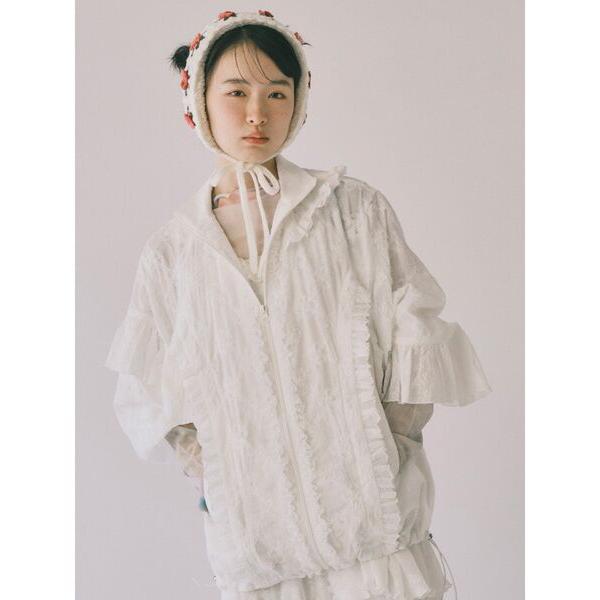 ブルゾン アウター flower frill laceブルゾン レディース の商品画像