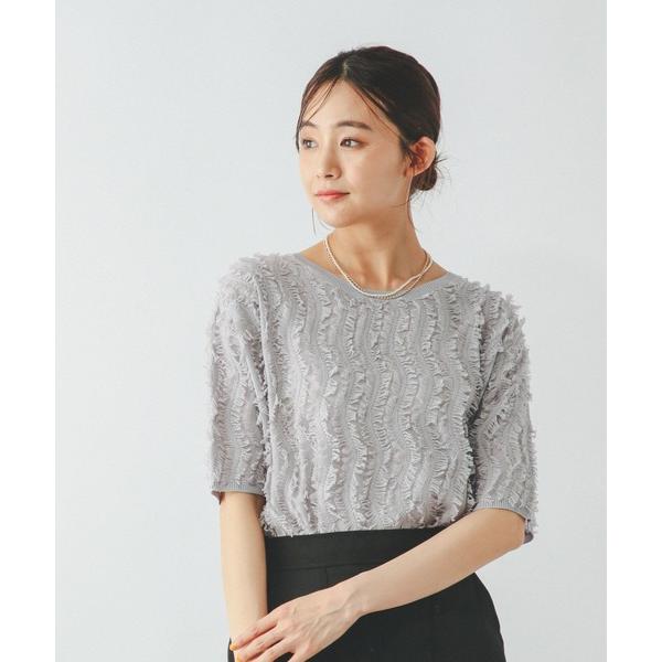 tシャツ シアーフリンジプルオーバー半袖/492458 レディース の商品画像