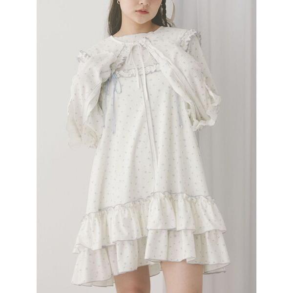 ワンピース flower waffleミニワンピース の商品画像