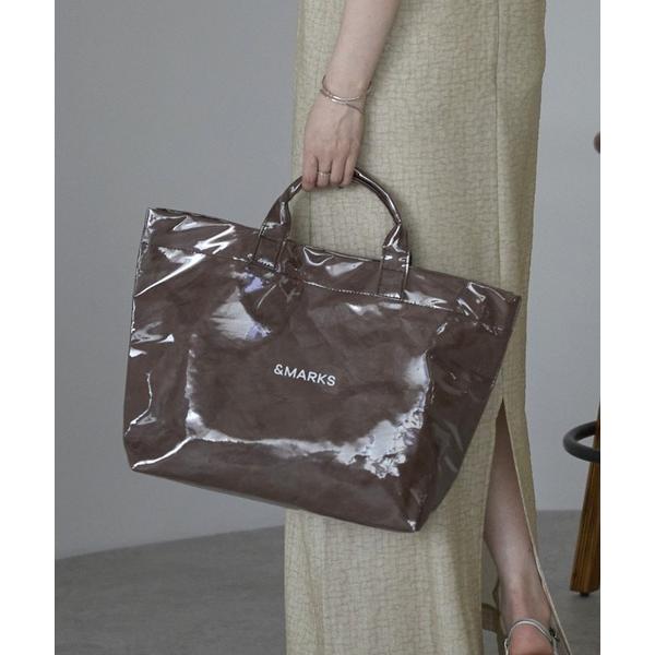 トートバッグ N16「ビニールバッグ」軽量・大容量クラフトペーパービニールトート ビーチバッグ レディース の商品画像