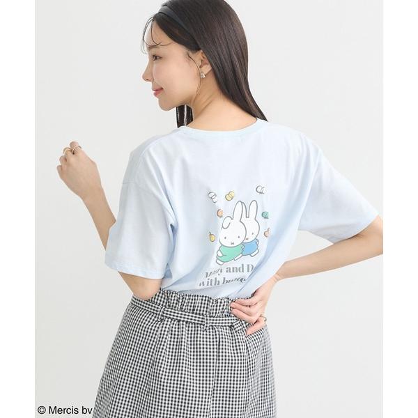 tシャツ miffy/earth ミッフィーフレンズレギュラーＴ レディース