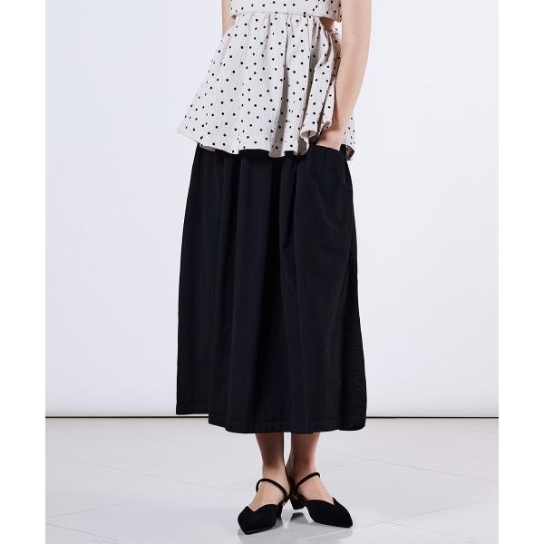 スカート 二色染めギャザースカート