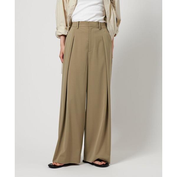 スラックス パンツ タックワイドパンツ -吸水速乾/接触冷感- レディース の商品画像