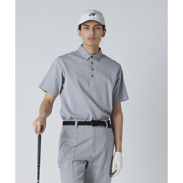 ポロシャツ メンズ ジャガード ポロシャツ メンズ の商品画像