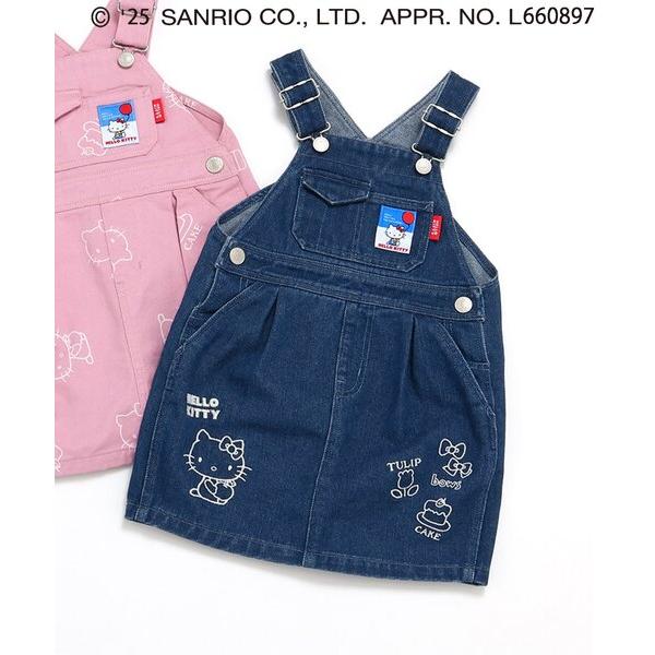 ジャンパースカート 「ハローキティ」ジャンスカ キッズ 子供服 女の子 の商品画像