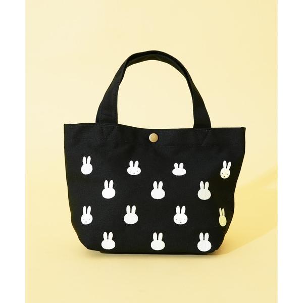 トートバッグ 「miffy/ミッフィー」 刺繍 トートバッグ モノグラムフェイス レディース