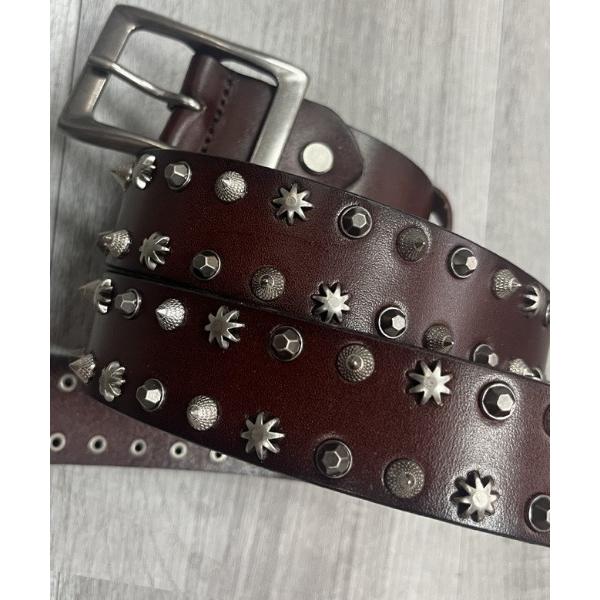 ベルト Z) 「BLINGLEADS」 ZK-61 本革 STUDDED BELT 1 メンズ レディース