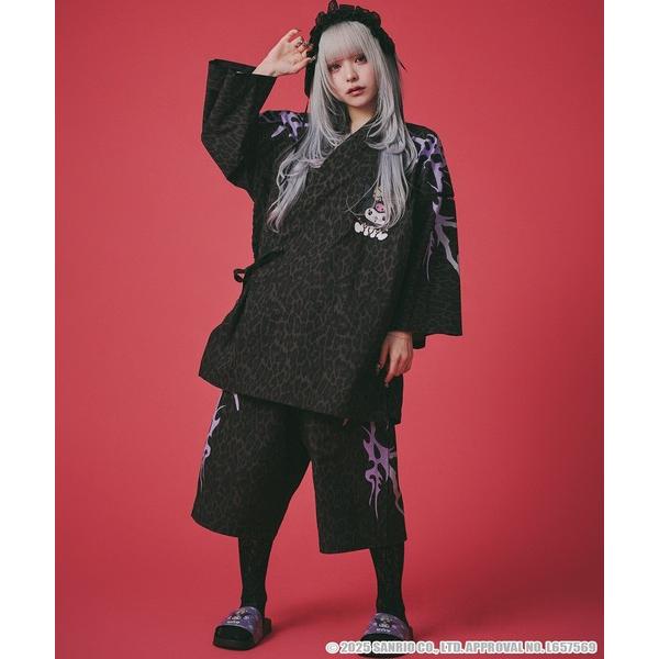 浴衣 「GALFY/ガルフィー」×「KUROMI/クロミ」クロミちゃんとGALFYの甚平 メンズ レディース の商品画像