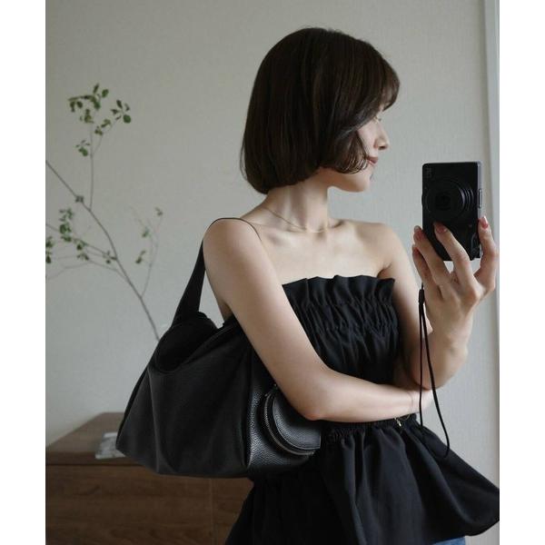 ハンドバッグ 「mayu×EFOLE」Shrink bag with heart pouch/ハートポーチ付きシュリンクバッグ の商品画像