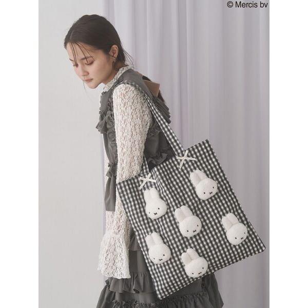 トートバッグ ギンガムもこもこmiffyトート レディース｜ZOZOTOWN Yahoo!店