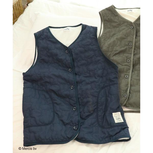 ベスト ジレ 「Miffy」ミッフィー キルティングベスト レディース