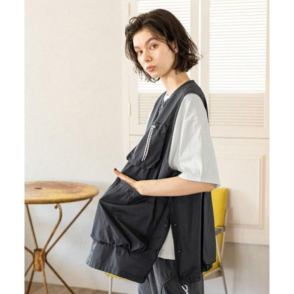 ベスト ジレ ボーイズシルエットポケベスト レディース の商品画像