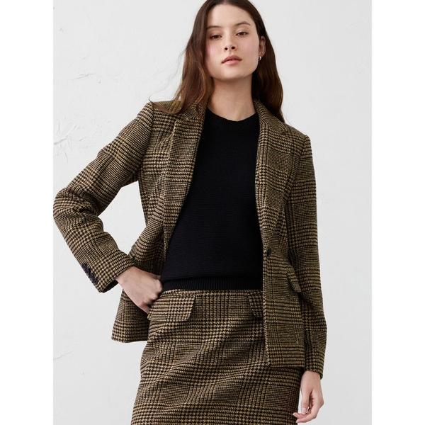 ジャケット テーラードジャケット BANANA REPUBLIC FACTORY STORE　　チェック柄 テーラードジャケット レディース｜ZOZOTOWN Yahoo!店
