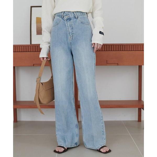 ジーンズ デニム デニムパンツ 「新色追加!」USコットンデニムセミフレアパンツ レディース（Yahoo!・ZOZOTOWN Yahoo!店）