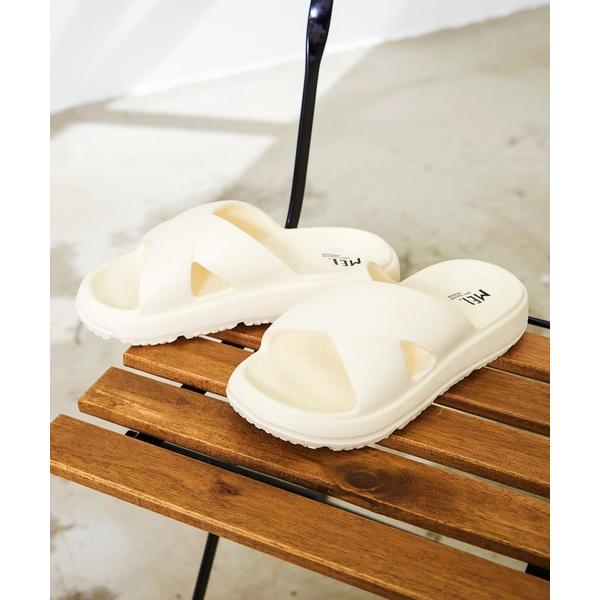厚底 スポーツサンダル リカバリーサンダル サンダル 夏 「MEI メイ」CROSS BELT SANDAL クロスベルトサンダル 軽量 厚底 EVAソール / Lady’s レディース