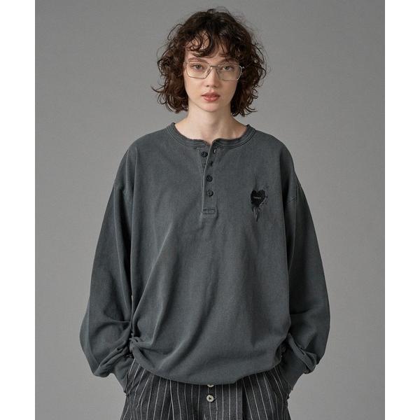 tシャツ HENRY NECK LONG SLEEVE T-SHIRT /ヘンリーネックロンT メンズ レディース の商品画像