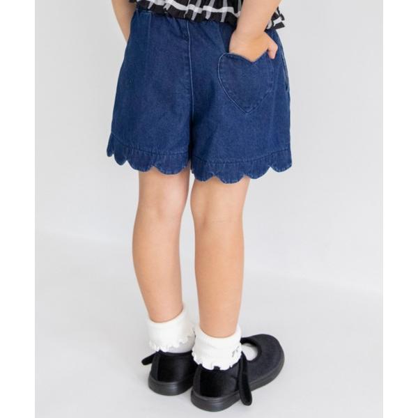 パンツ 「マシュマロ」裾スカラップショートパンツ キッズ 子供服 女の子