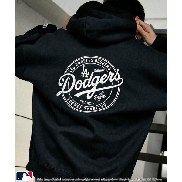 パーカー MLB/メジャーリーグベースボール 別注 SWEAT CIRCLE LOGO HOODIE/裏起毛サークルロゴパーカー(限定展開) メンズ レディース