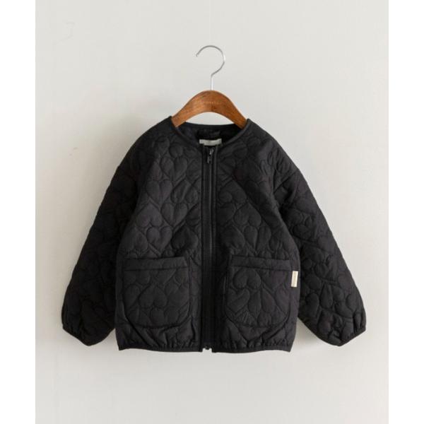 コート アウター ハート柄キルティングジャケット キッズ 子供服 女の子 の商品画像