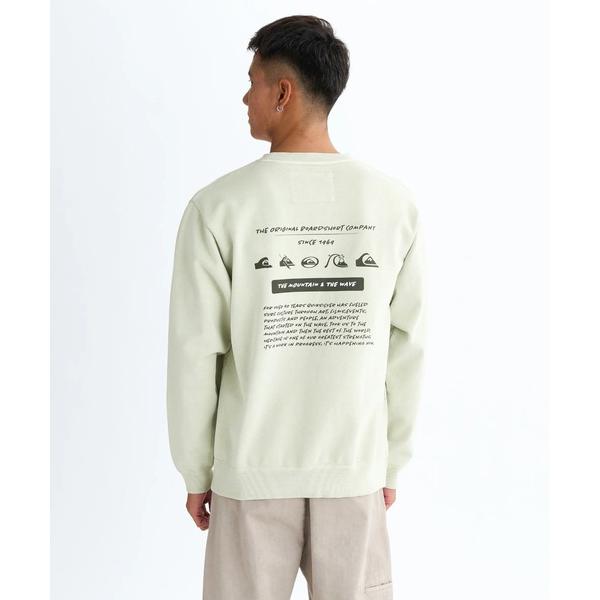 トレーナー スウェット PG HISTORY SWEAT CRE/クイックシルバールーズフィットバックプリントプルオーバースウェットトレーナー メンズ レディース