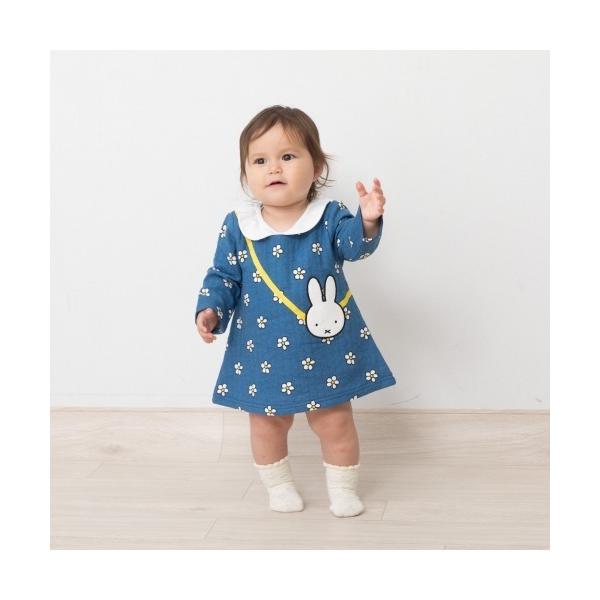 ベビー服 ロンパース miffy ミッフィー 長袖ロンパース サコッシュ付き