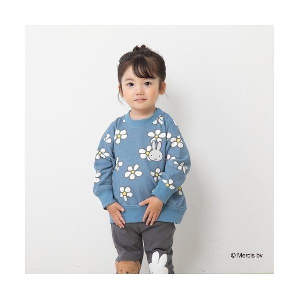 トレーナー  ミッフィーお花総柄プリントトレーナー キッズ 子供服 女の子