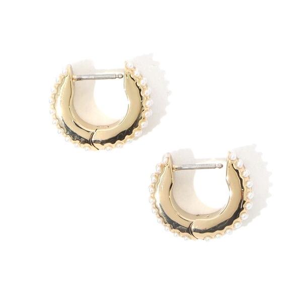 ピアス Kenneth Jay Lane Pearl Pave Huggies ピアス レディース の商品画像