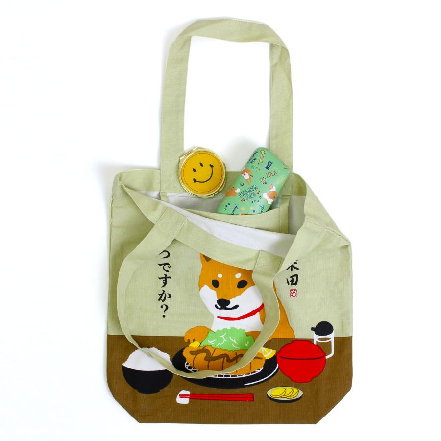 FRIENDSHILL（フレンズヒル） トートバッグ a4 縦型 柴犬 犬 食べ物 