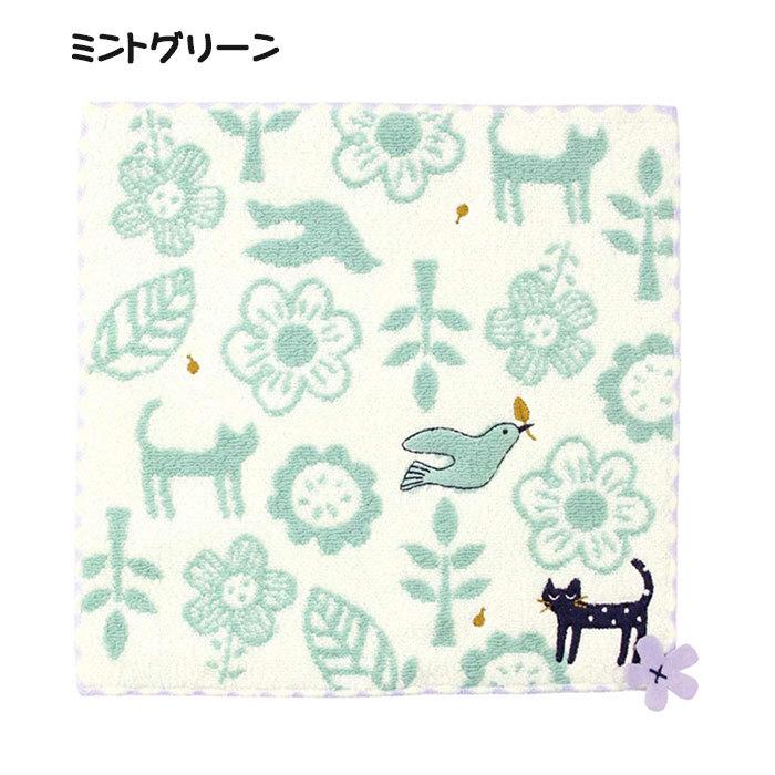 ハンカチセット 猫 花 ストロベリー タオルハンカチ 20×20 猫 花
