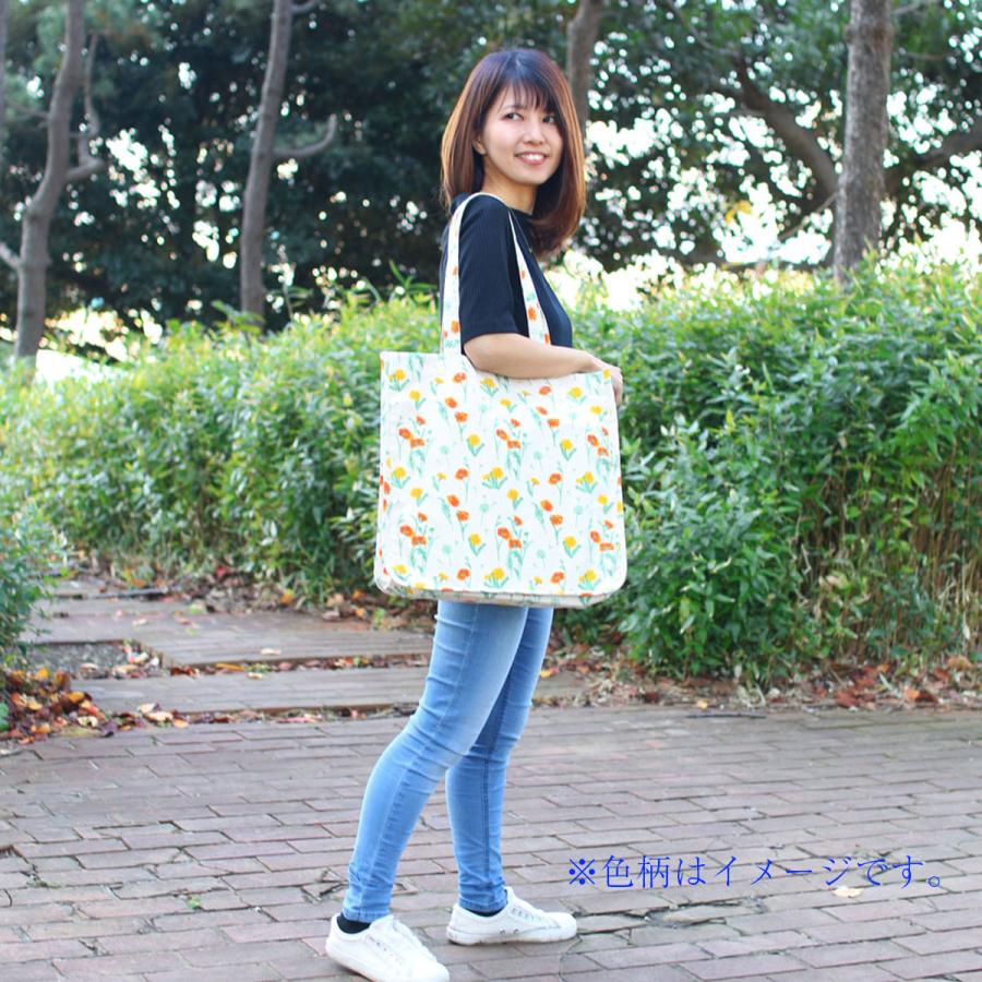 トートバッグ 大きめ 幌布 花柄 マチあり キャンバス ポケット