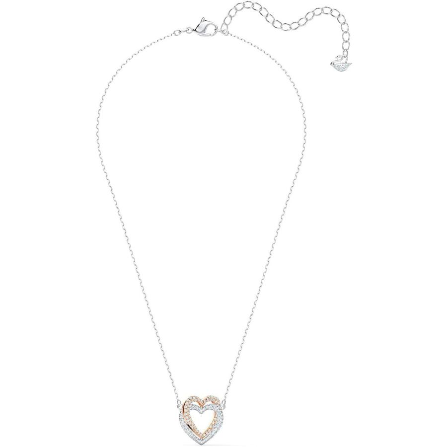 人気商品ランキング Swarovski ネックレス クリスタル Heart Double スワロフスキーinfinity レディースアクセサリー Dagl Tg