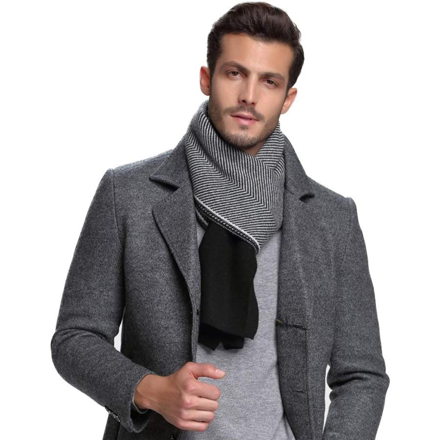 超可爱 カシミヤ Riona マフラー 箱入り 上品 暖かい おしゃれ ストライプ 大判 メンズ 財布 帽子 ファッション小物 Bredgade28 Dk