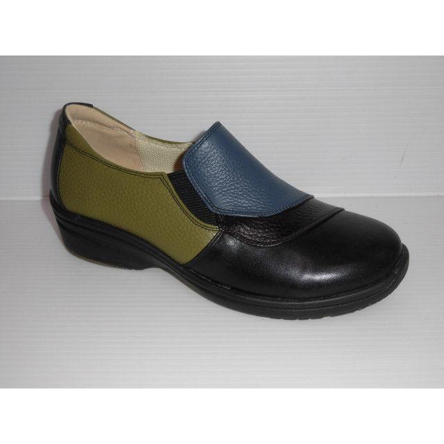 ごっつう安うしたんですけど 柔か本革 幅広3e Mbコレクション Mb7713 ブラック 婦人 レディース ウォーキングシューズ パンプス スリッポン 5 大好評