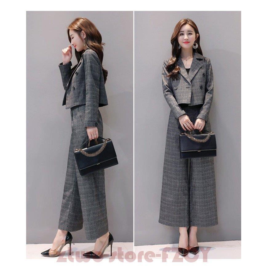 スーツ 卒業式 服 母 40代 ワイドパンツ テーラード セレモニースーツ