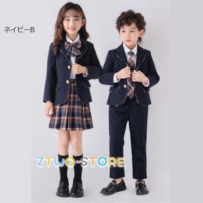 フォーマルスーツ キッズ 男の子 女の子 卒園 入学  男児スーツ 4点セット セットアップ スーツ 七五三 入卒業式 結婚式 発表会 | ブランド登録なし | 03