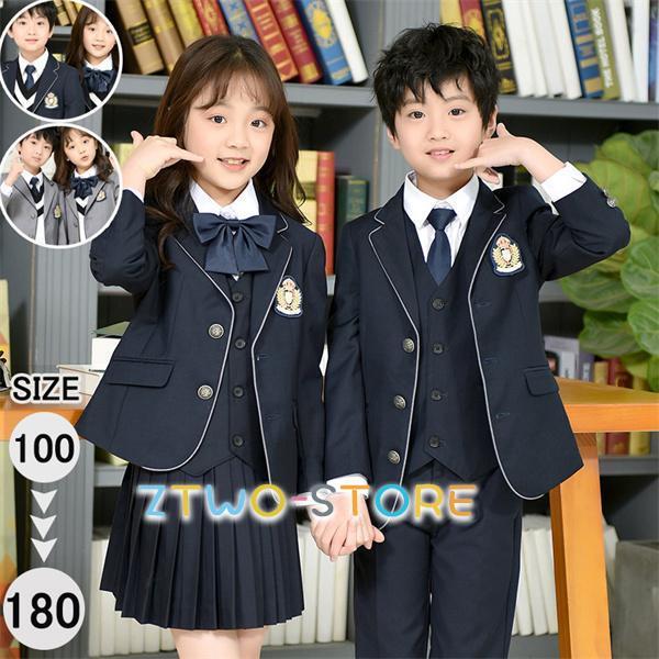 学生服 4点セット 子供スーツ 女の子 男の子 制服 スーツ 卒業式 入学