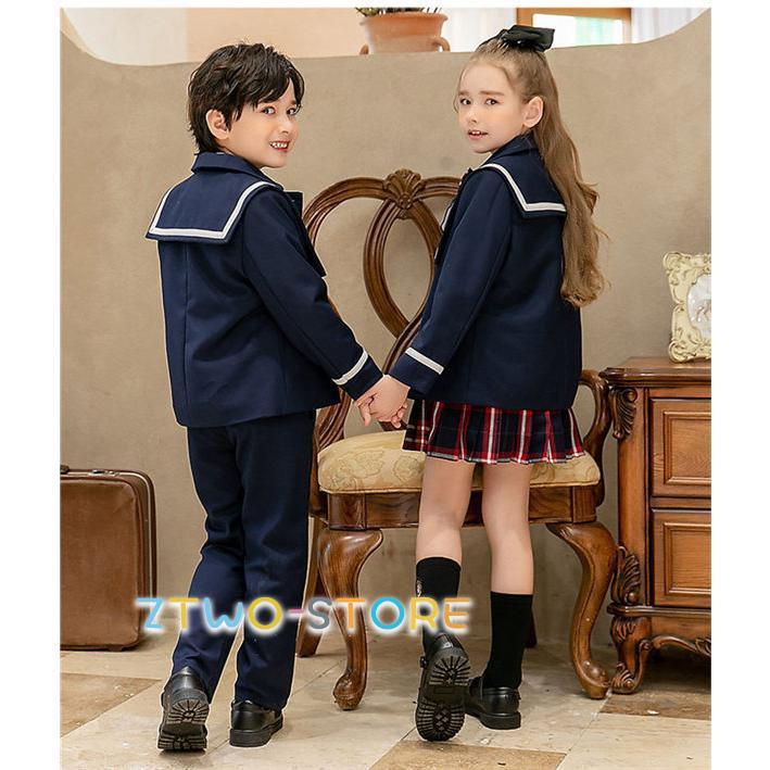 学生服 子供制服 5点セットこどもスーツ 卒業式 入園 女の子 男の子 ネイビーキッズ ベビー マタニティ キッズファッション スーツ カジュアルセットアップ スーツ スーツ 女の子 男の子 制服 紺 100~170 キッズ フォーマル 子供スーツ