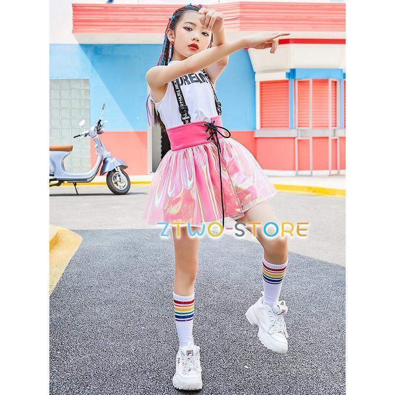 キッズダンス衣装 ジャズダンス 女の子 ガールズ ジュニア